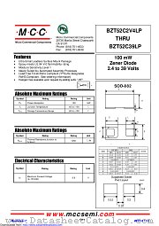 BZT52C39LP datasheet pdf Micro Commercial Components
