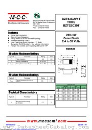 BZT52C30T datasheet pdf Micro Commercial Components