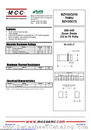 BZV55C9V1 datasheet pdf Micro Commercial Components
