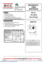 BZX784C2V7 datasheet pdf Micro Commercial Components