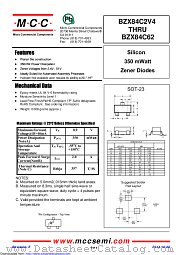 BZX84B6V2 datasheet pdf Micro Commercial Components