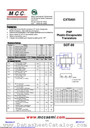 CXT5401 datasheet pdf Micro Commercial Components