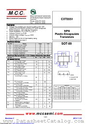 CXT5551 datasheet pdf Micro Commercial Components