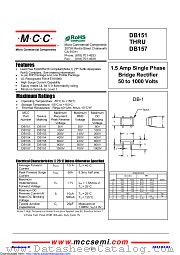 DB157 datasheet pdf Micro Commercial Components