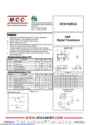 DTA143ECA datasheet pdf Micro Commercial Components