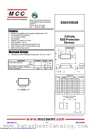 ESD5V0D3B datasheet pdf Micro Commercial Components