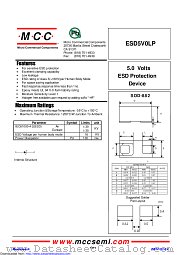 ESD5V0LP datasheet pdf Micro Commercial Components