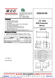 ESD5V0LPB datasheet pdf Micro Commercial Components