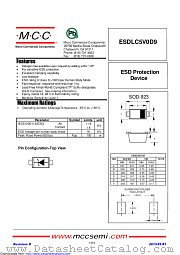 ESDLC5V0D9 datasheet pdf Micro Commercial Components