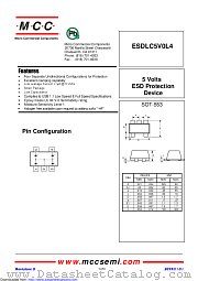 ESDLC5V0L4 datasheet pdf Micro Commercial Components