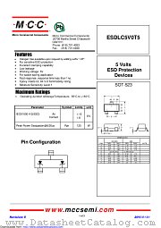 ESDLC5V0T5 datasheet pdf Micro Commercial Components