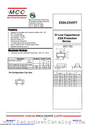 ESDLC5V0T7 datasheet pdf Micro Commercial Components