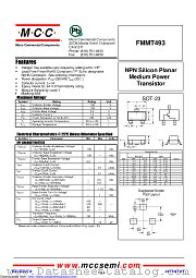 FMMT493 datasheet pdf Micro Commercial Components