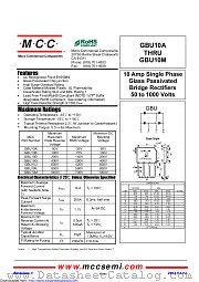 GBU10A datasheet pdf Micro Commercial Components