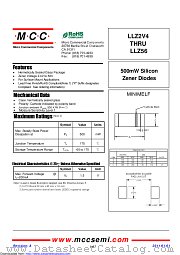 LLZ24A datasheet pdf Micro Commercial Components