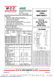 MBR1035CT datasheet pdf Micro Commercial Components
