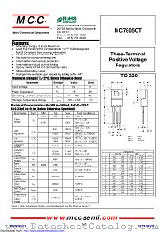 MC7805CT datasheet pdf Micro Commercial Components