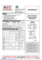 MC78D05CDT datasheet pdf Micro Commercial Components