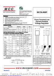 MC78L06BP datasheet pdf Micro Commercial Components