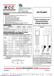 MC78L08BP datasheet pdf Micro Commercial Components