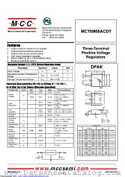 MC78M06ACDT datasheet pdf Micro Commercial Components