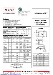 MC78M08ACDT datasheet pdf Micro Commercial Components