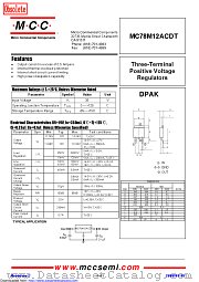 MC78M12ACDT datasheet pdf Micro Commercial Components
