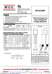 MC79L06BP datasheet pdf Micro Commercial Components
