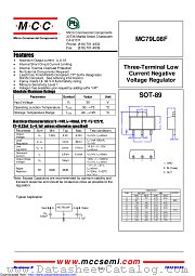MC79L08F datasheet pdf Micro Commercial Components