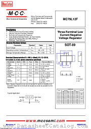MC79L12F datasheet pdf Micro Commercial Components