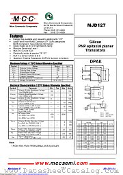 MJD127 datasheet pdf Micro Commercial Components