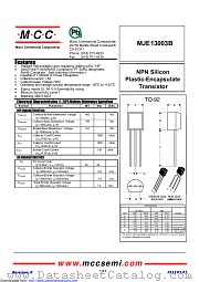 MJE13003B datasheet pdf Micro Commercial Components