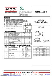 MMBD4448DW datasheet pdf Micro Commercial Components