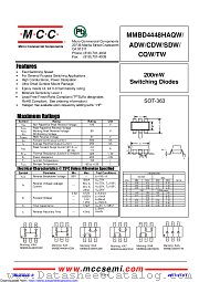 MMBD4448HCQW datasheet pdf Micro Commercial Components
