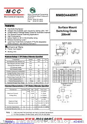MMBD4448WT datasheet pdf Micro Commercial Components
