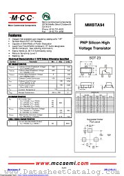 MMBTA94 datasheet pdf Micro Commercial Components