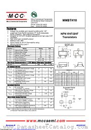 MMBTH10 datasheet pdf Micro Commercial Components