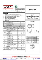MMDT3906 datasheet pdf Micro Commercial Components