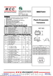 MMDT5401 datasheet pdf Micro Commercial Components