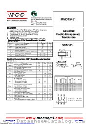 MMDT5451 datasheet pdf Micro Commercial Components