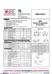 MMST2222A datasheet pdf Micro Commercial Components