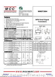 MMST3904 datasheet pdf Micro Commercial Components