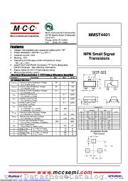 MMST4401 datasheet pdf Micro Commercial Components