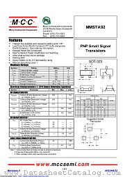 MMSTA92 datasheet pdf Micro Commercial Components