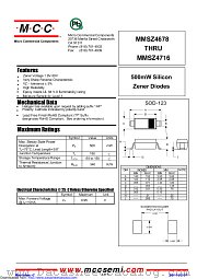 MMSZ4687 datasheet pdf Micro Commercial Components