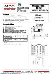 MMSZ5260B datasheet pdf Micro Commercial Components