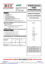 P5KE48CA datasheet pdf Micro Commercial Components