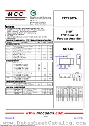 PXT2907A datasheet pdf Micro Commercial Components