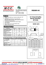 RB500V-40 datasheet pdf Micro Commercial Components