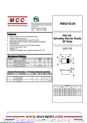RB521G-30 datasheet pdf Micro Commercial Components